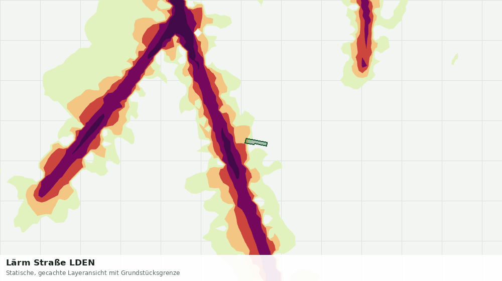 Statische Kartenansicht: Lärm Straße LDEN