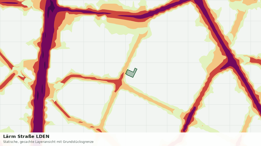 Statische Kartenansicht: Lärm Straße LDEN