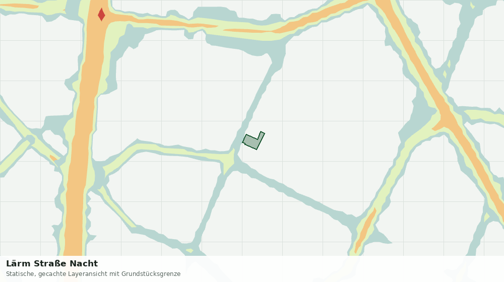 Statische Kartenansicht: Lärm Straße Nacht