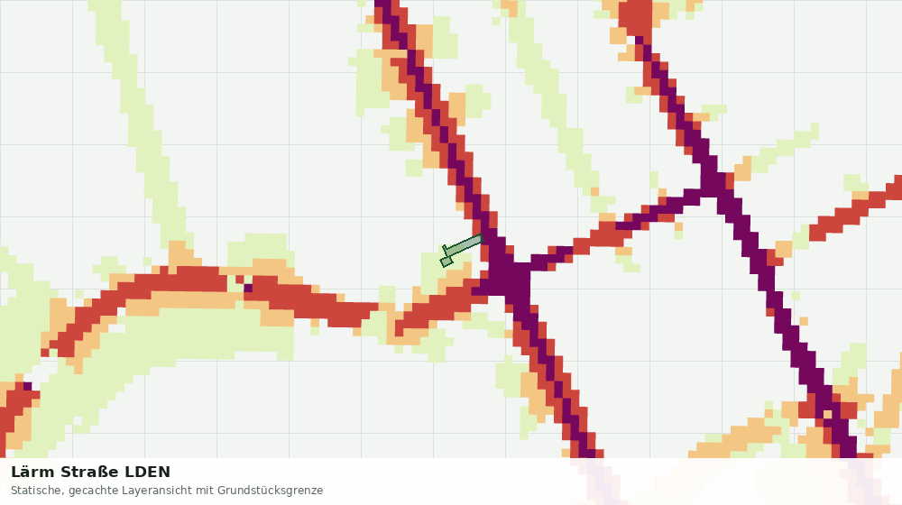 Statische Kartenansicht: Lärm Straße LDEN