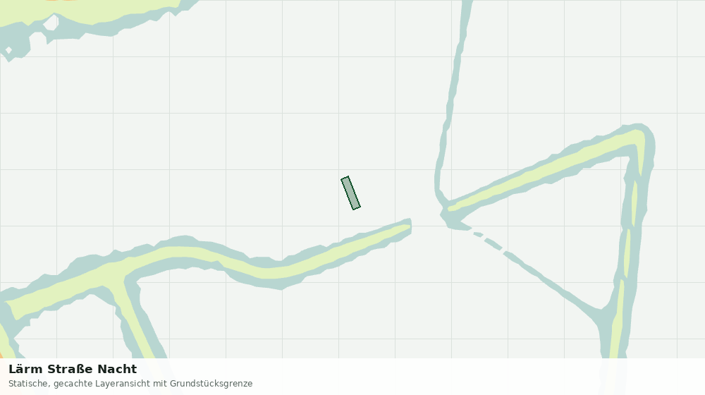 Statische Kartenansicht: Lärm Straße Nacht