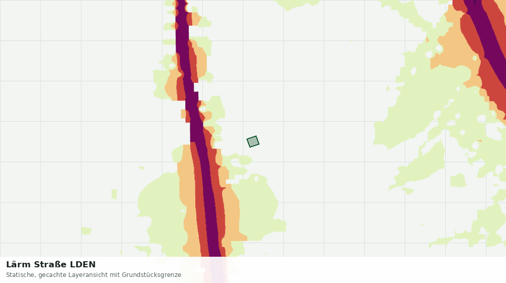 Statische Kartenansicht: Lärm Straße LDEN
