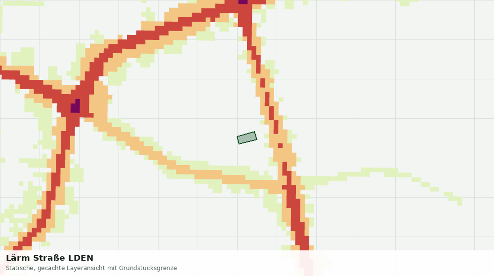 Statische Kartenansicht: Lärm Straße LDEN
