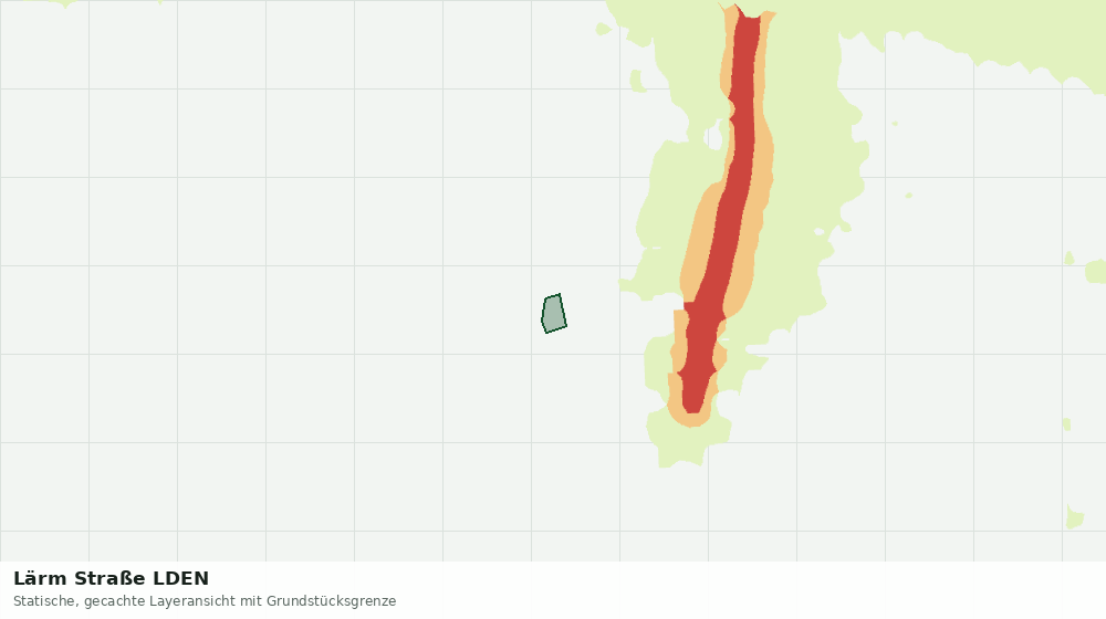 Statische Kartenansicht: Lärm Straße LDEN