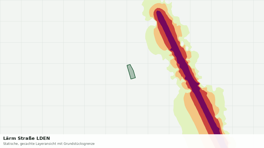 Statische Kartenansicht: Lärm Straße LDEN