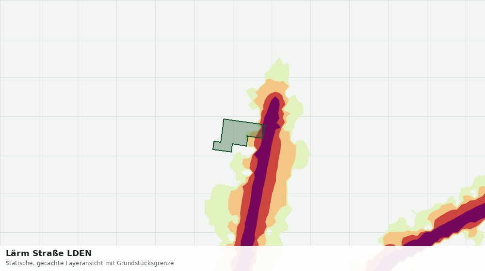 Statische Kartenansicht: Lärm Straße LDEN