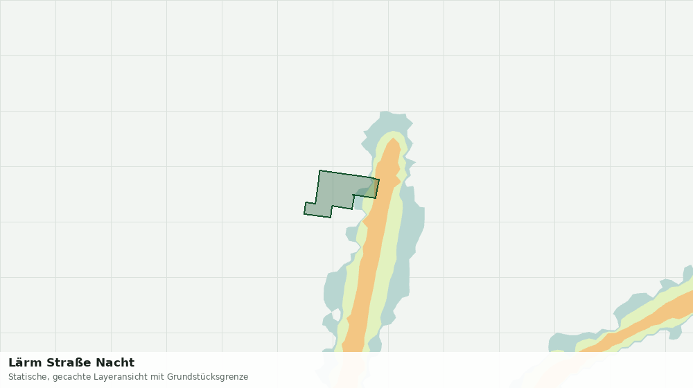 Statische Kartenansicht: Lärm Straße Nacht