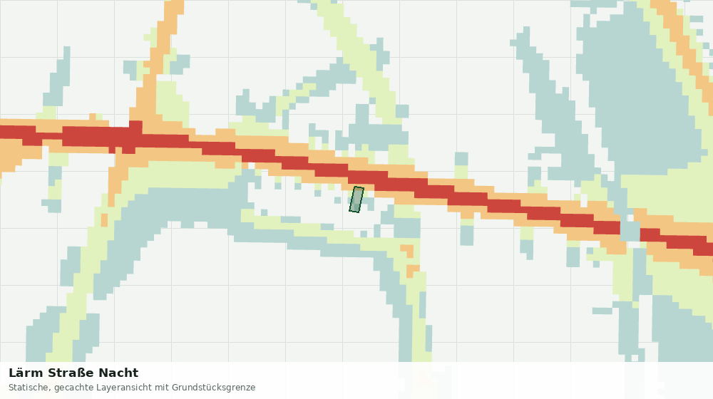 Statische Kartenansicht: Lärm Straße Nacht