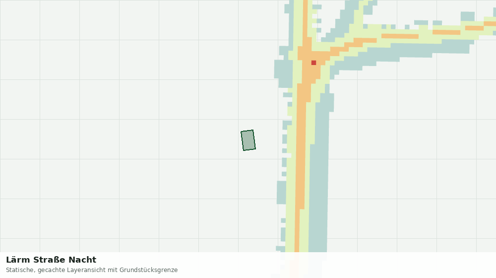 Statische Kartenansicht: Lärm Straße Nacht
