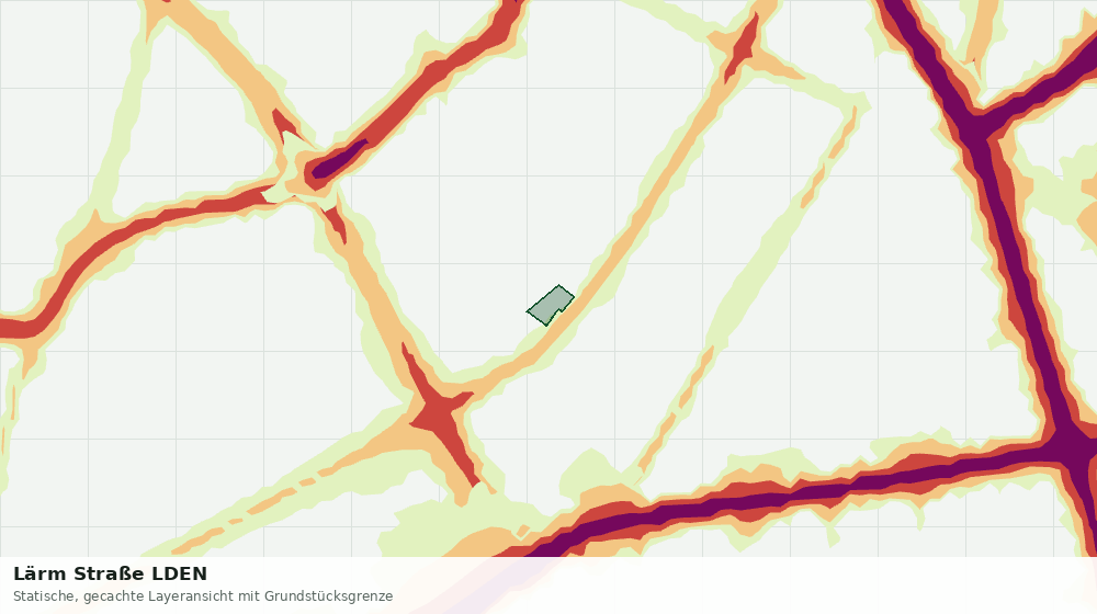Statische Kartenansicht: Lärm Straße LDEN
