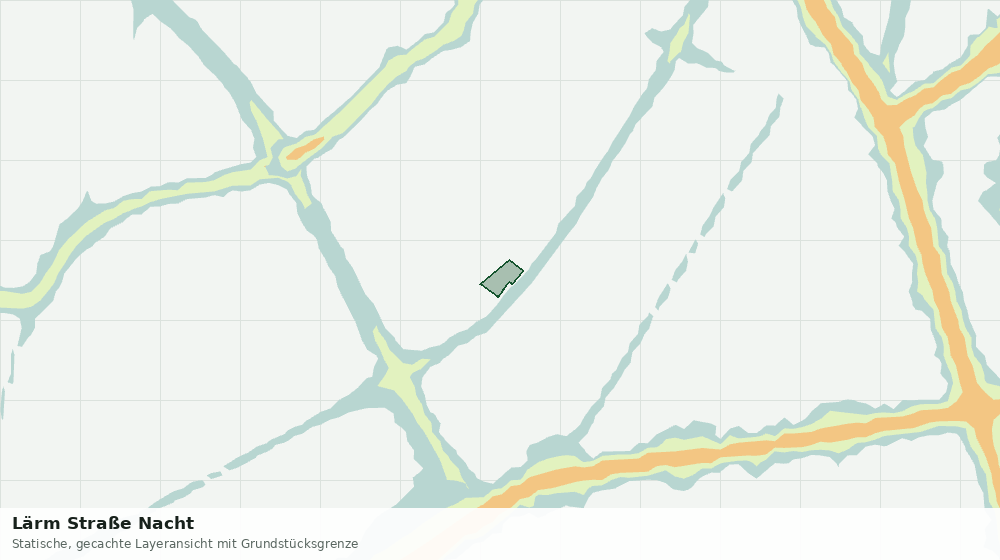 Statische Kartenansicht: Lärm Straße Nacht