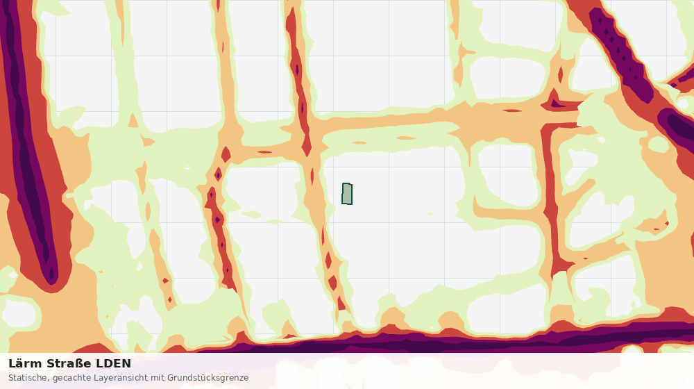 Statische Kartenansicht: Lärm Straße LDEN