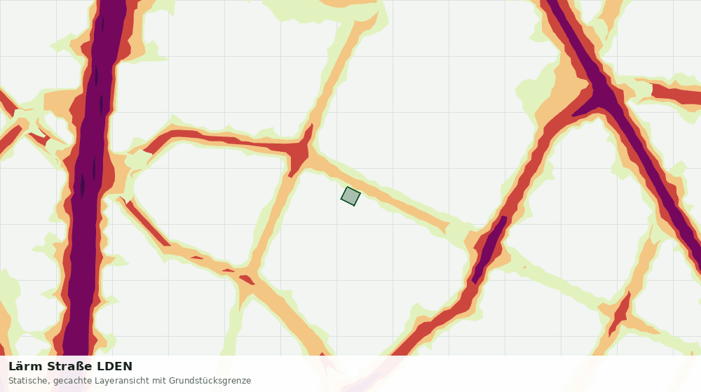 Statische Kartenansicht: Lärm Straße LDEN