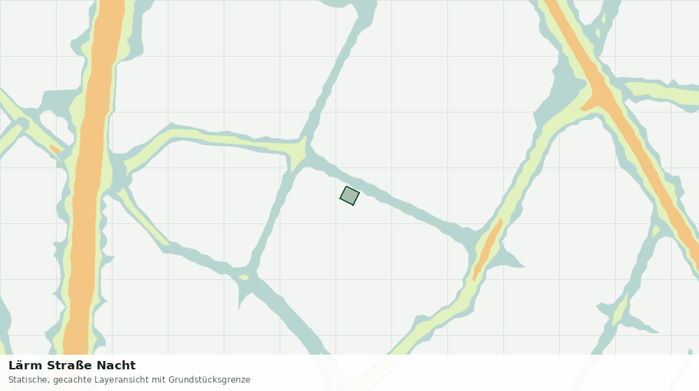Statische Kartenansicht: Lärm Straße Nacht