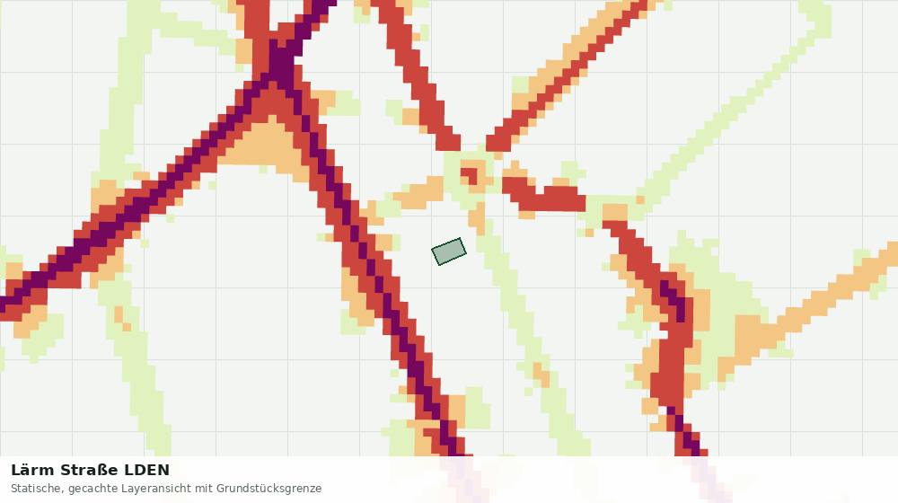 Statische Kartenansicht: Lärm Straße LDEN