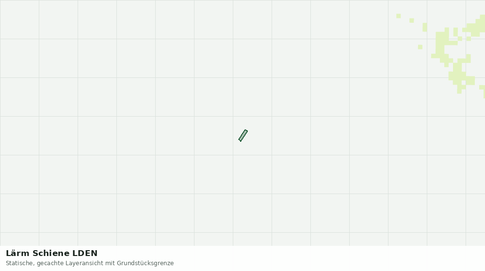 Statische Kartenansicht: Lärm Schiene LDEN