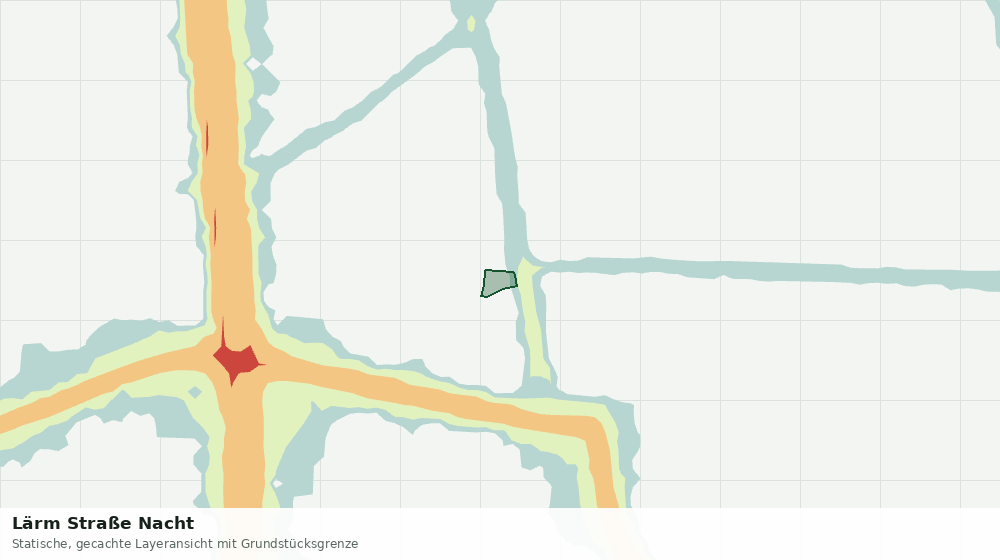Statische Kartenansicht: Lärm Straße Nacht