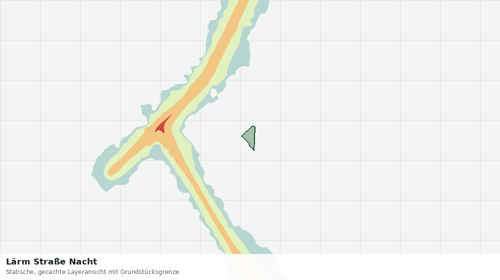 Statische Kartenansicht: Lärm Straße Nacht