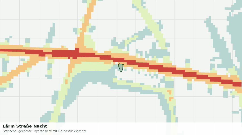Statische Kartenansicht: Lärm Straße Nacht