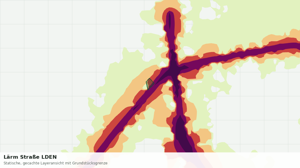 Statische Kartenansicht: Lärm Straße LDEN