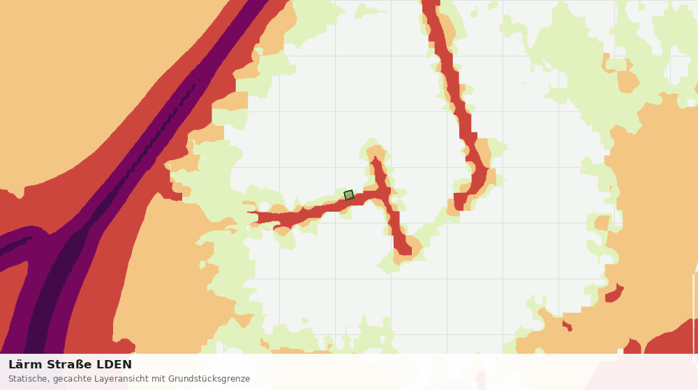 Statische Kartenansicht: Lärm Straße LDEN