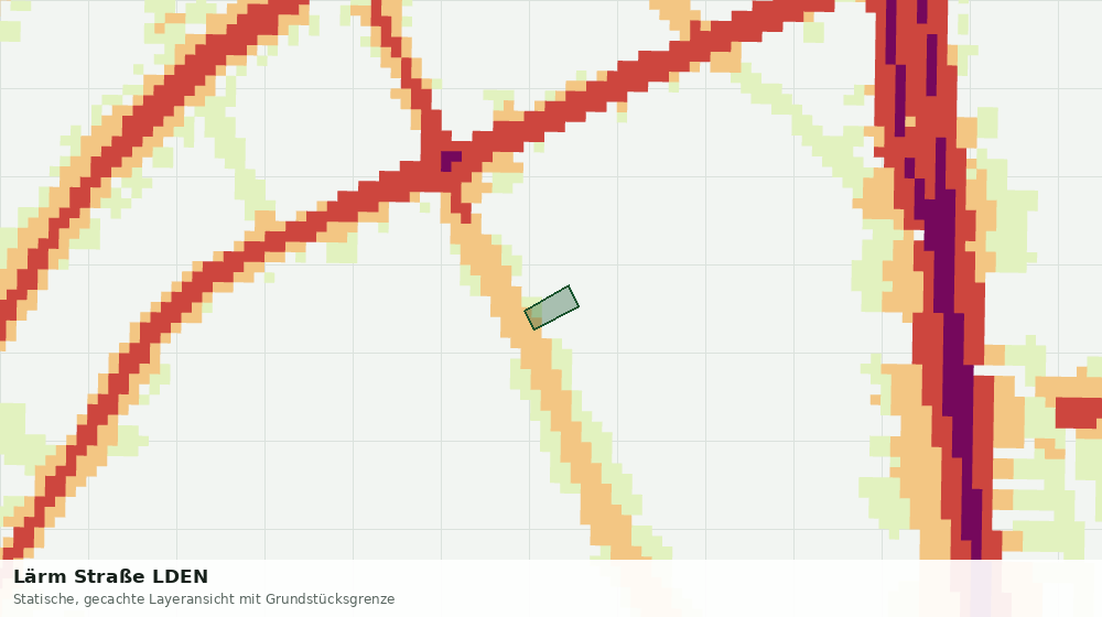 Statische Kartenansicht: Lärm Straße LDEN