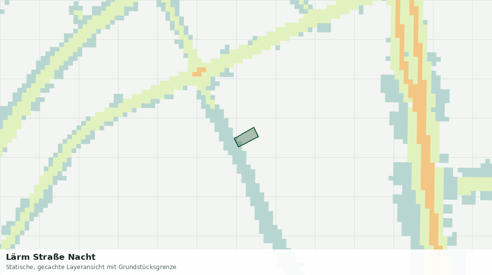 Statische Kartenansicht: Lärm Straße Nacht