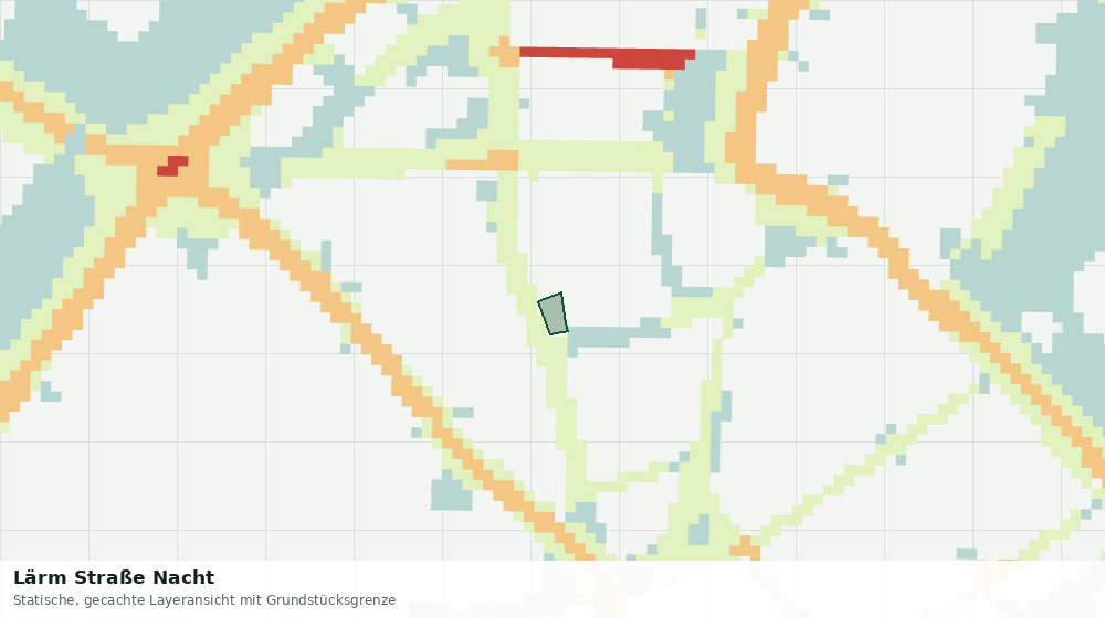 Statische Kartenansicht: Lärm Straße Nacht