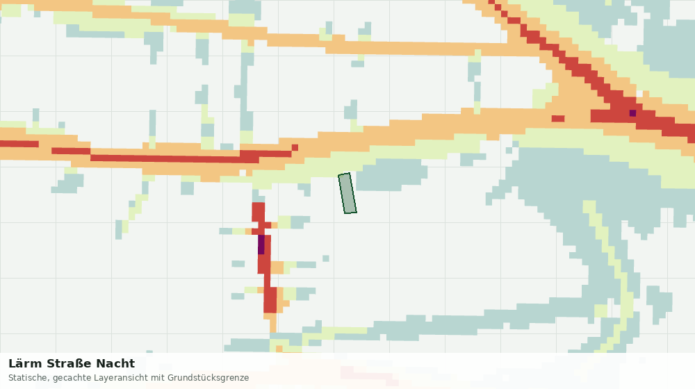 Statische Kartenansicht: Lärm Straße Nacht