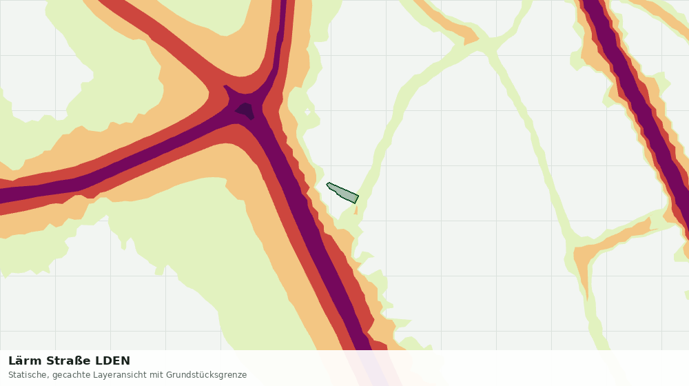 Statische Kartenansicht: Lärm Straße LDEN