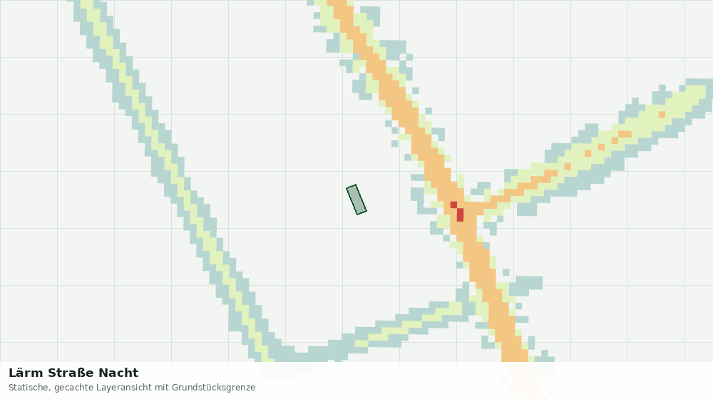 Statische Kartenansicht: Lärm Straße Nacht