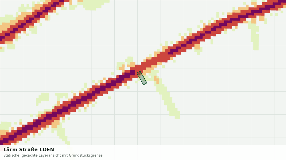 Statische Kartenansicht: Lärm Straße LDEN