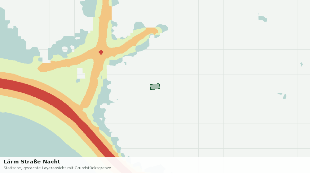 Statische Kartenansicht: Lärm Straße Nacht