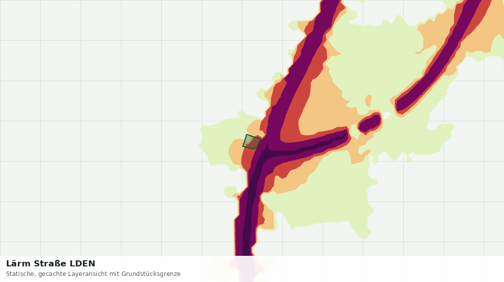 Statische Kartenansicht: Lärm Straße LDEN