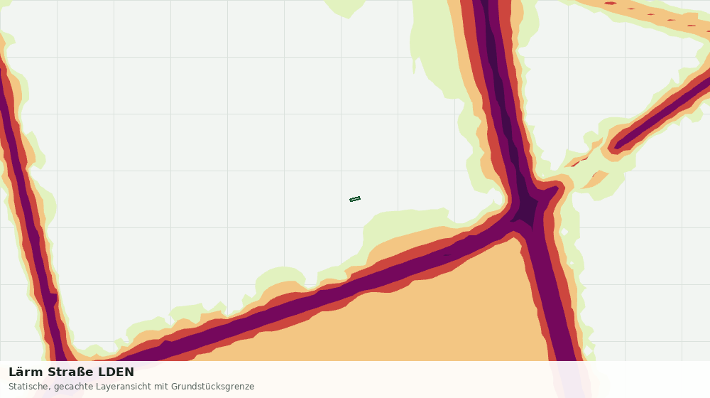 Statische Kartenansicht: Lärm Straße LDEN