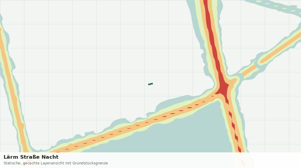 Statische Kartenansicht: Lärm Straße Nacht