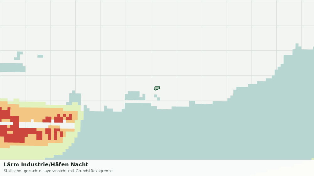 Statische Kartenansicht: Lärm Industrie/Häfen Nacht