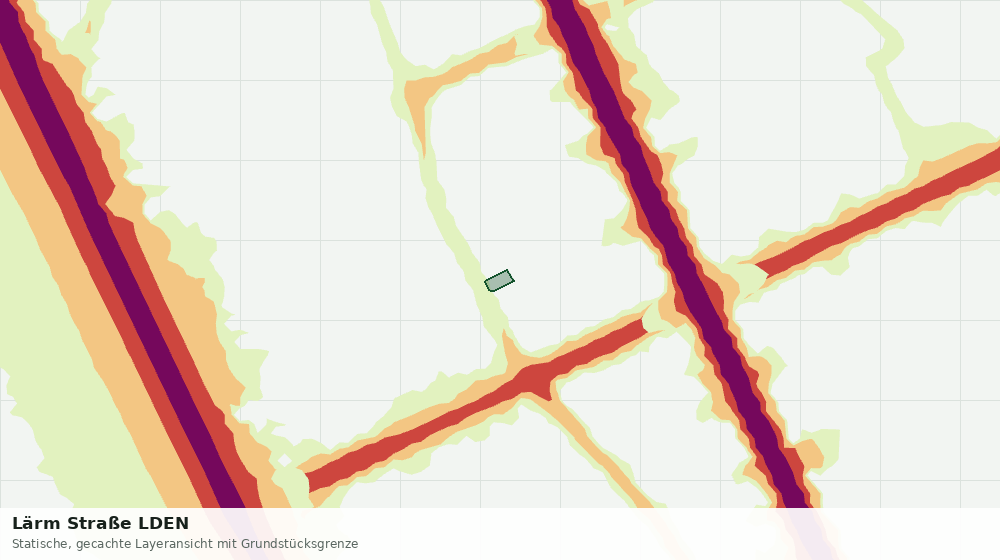 Statische Kartenansicht: Lärm Straße LDEN