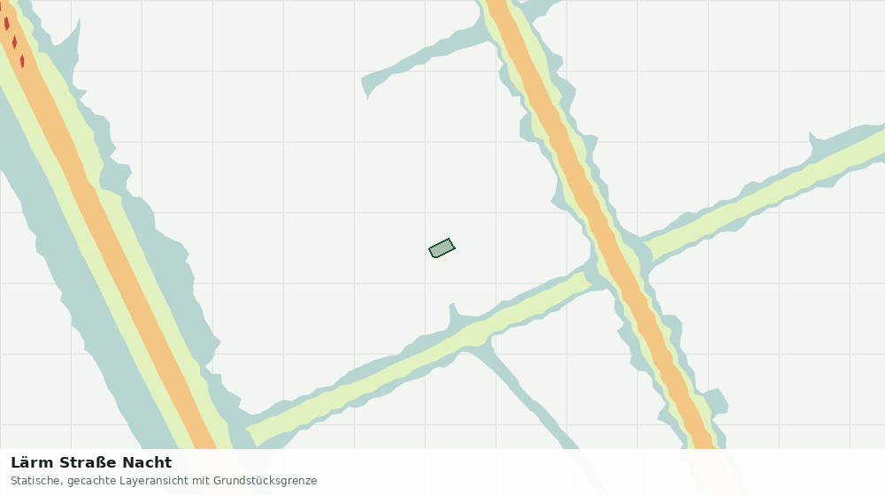 Statische Kartenansicht: Lärm Straße Nacht