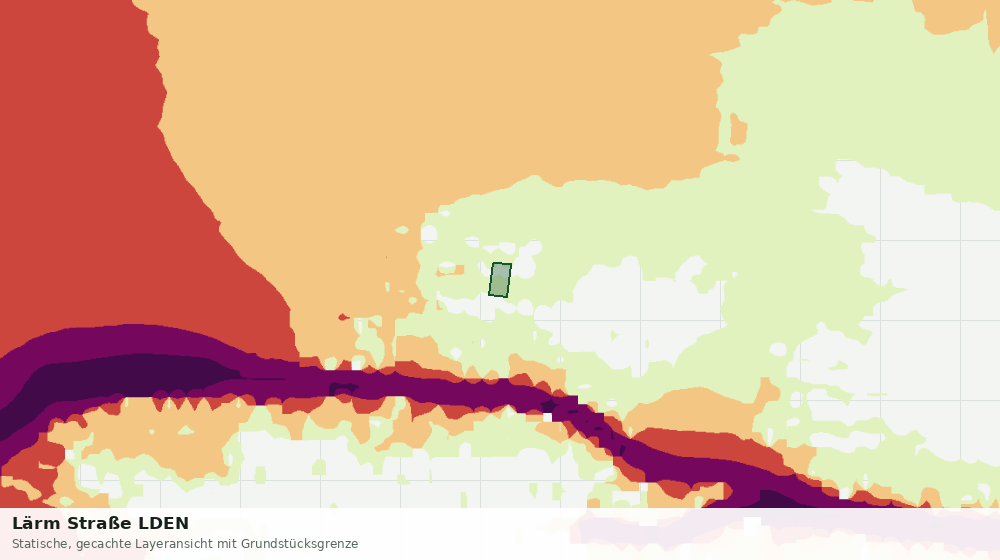 Statische Kartenansicht: Lärm Straße LDEN