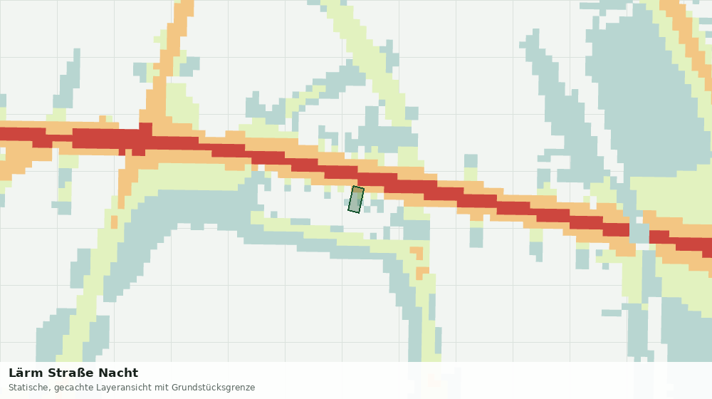 Statische Kartenansicht: Lärm Straße Nacht