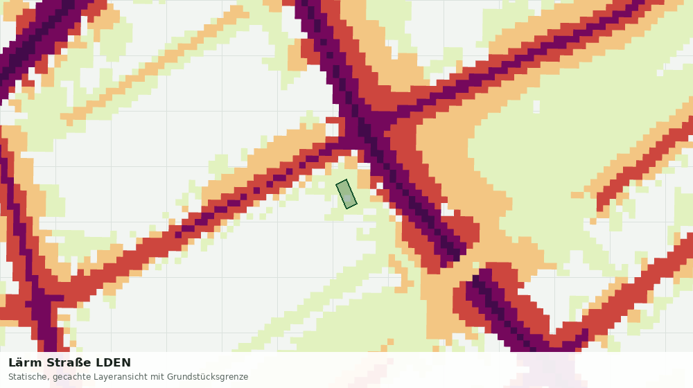Statische Kartenansicht: Lärm Straße LDEN