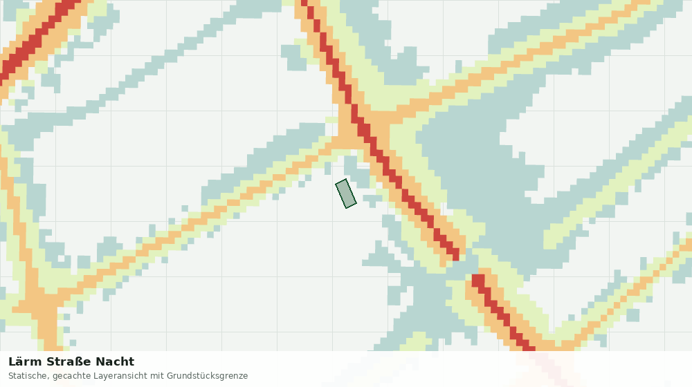 Statische Kartenansicht: Lärm Straße Nacht