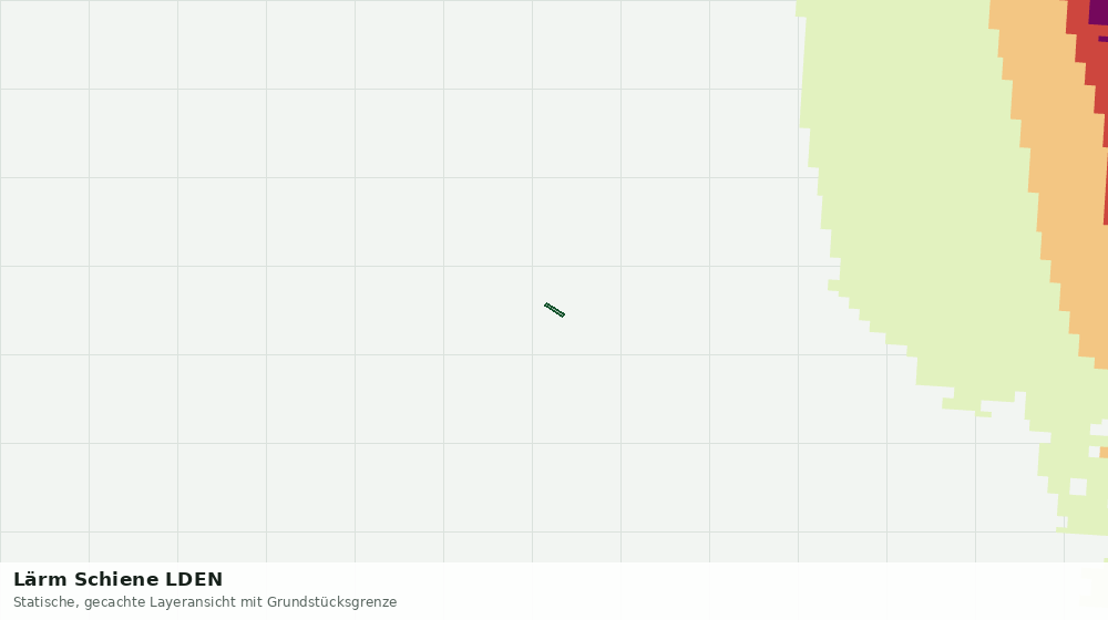 Statische Kartenansicht: Lärm Schiene LDEN