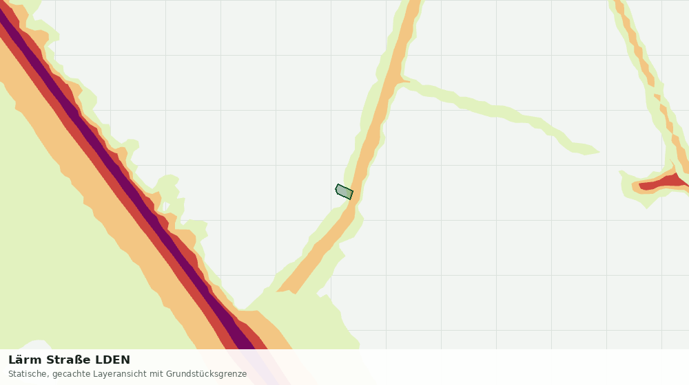 Statische Kartenansicht: Lärm Straße LDEN