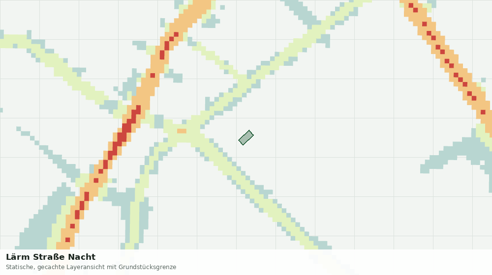 Statische Kartenansicht: Lärm Straße Nacht