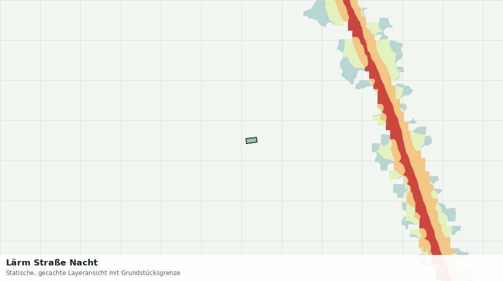 Statische Kartenansicht: Lärm Straße Nacht