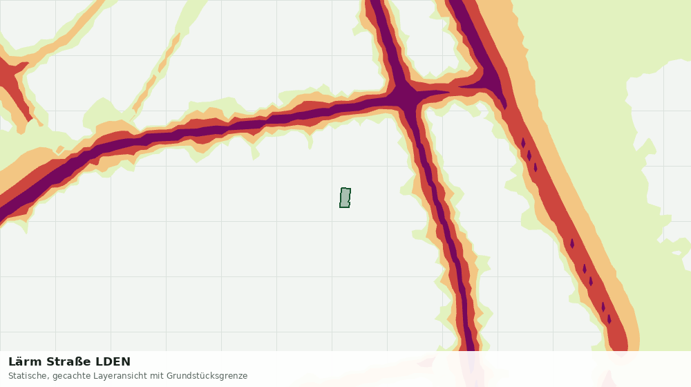 Statische Kartenansicht: Lärm Straße LDEN