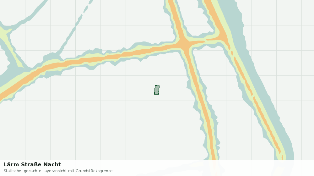 Statische Kartenansicht: Lärm Straße Nacht