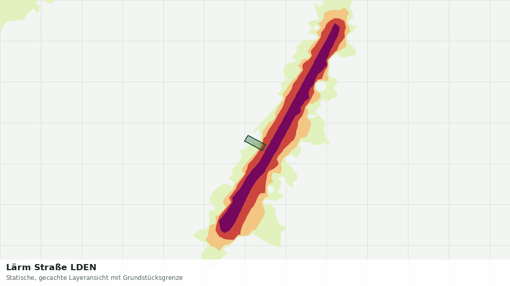 Statische Kartenansicht: Lärm Straße LDEN